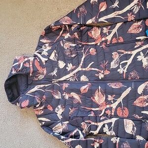Columbia Floral Patterned Hooded Jacket With Thermal Reflective Liner NWT